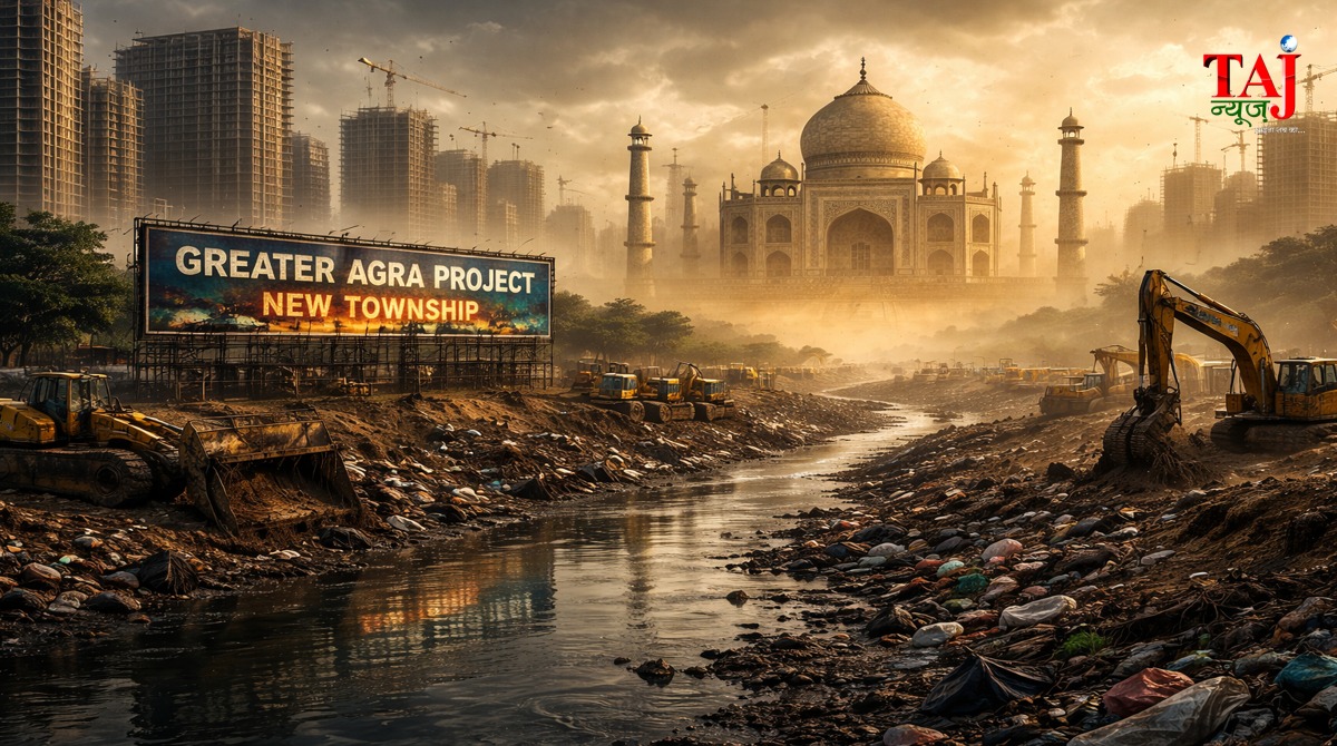 Brij Khandelwal article on Greater Agra Project Yamuna river flood plain and environmental impact