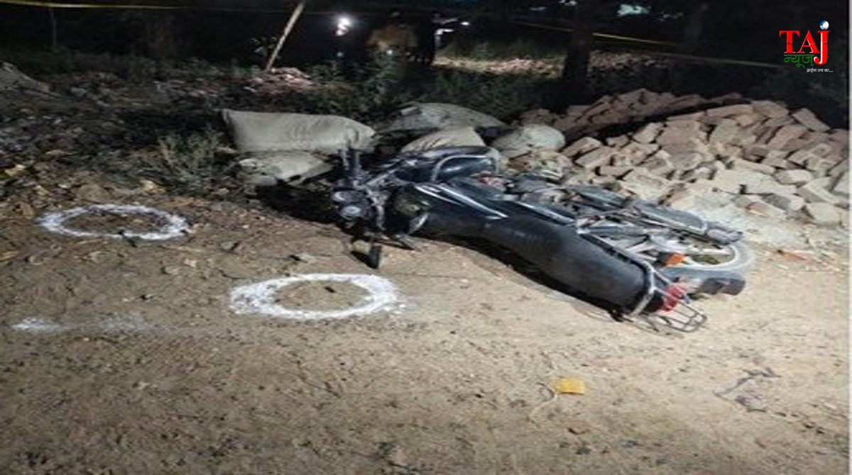 गाजियाबाद में 4 वर्षीय भांजी से दुष्कर्म और हत्या के आरोपी मामा के साथ हुई पुलिस मुठभेड़ और घटनास्थल का प्रतीकात्मक दृश्य