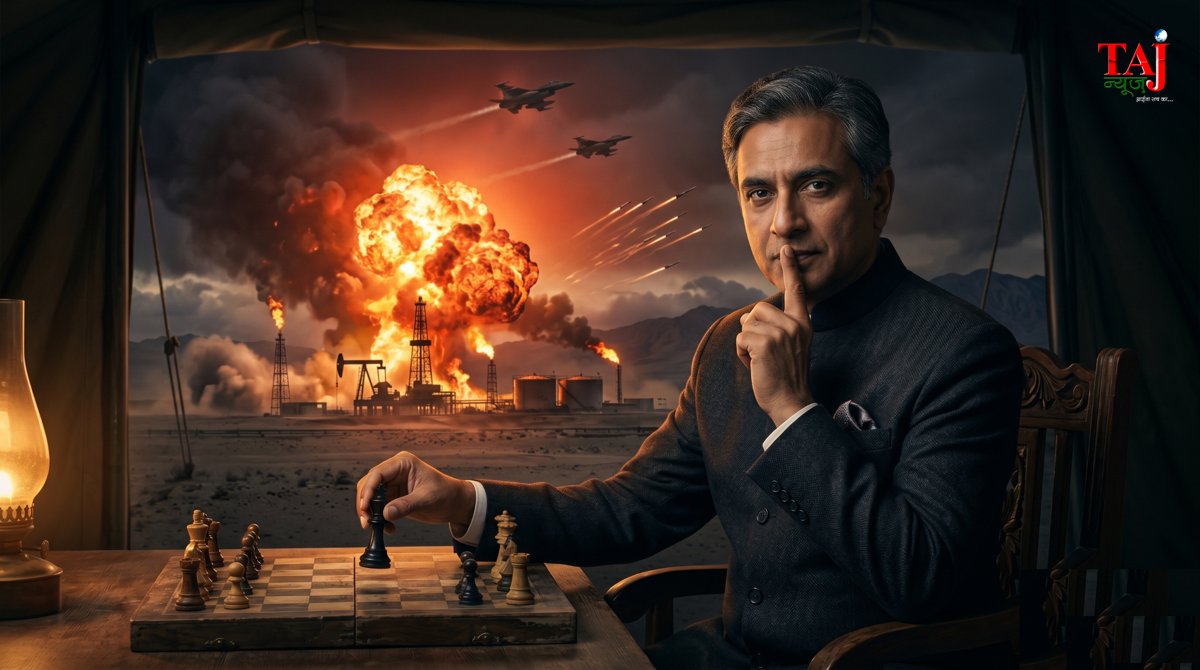 Dr Anil Dixit article analyzing India silence and diplomatic strategy in US Iran war and Middle East crisis