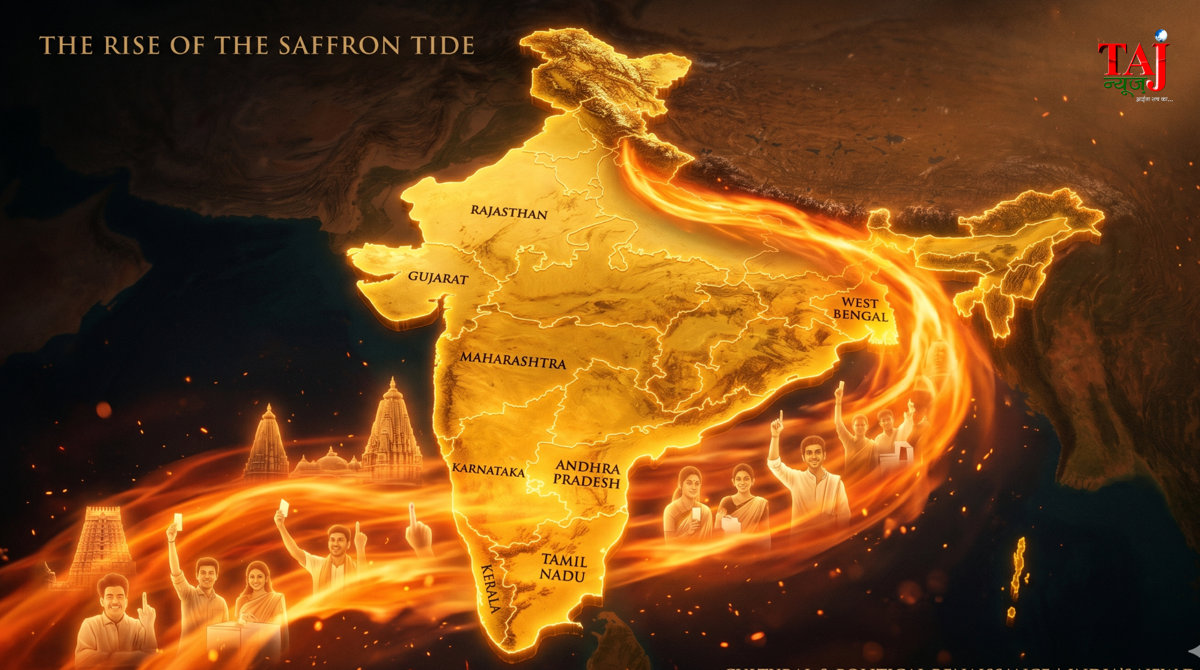 Brij Khandelwal article analyzing Hindu renaissance BJP expansion in non Hindi states and political history of India