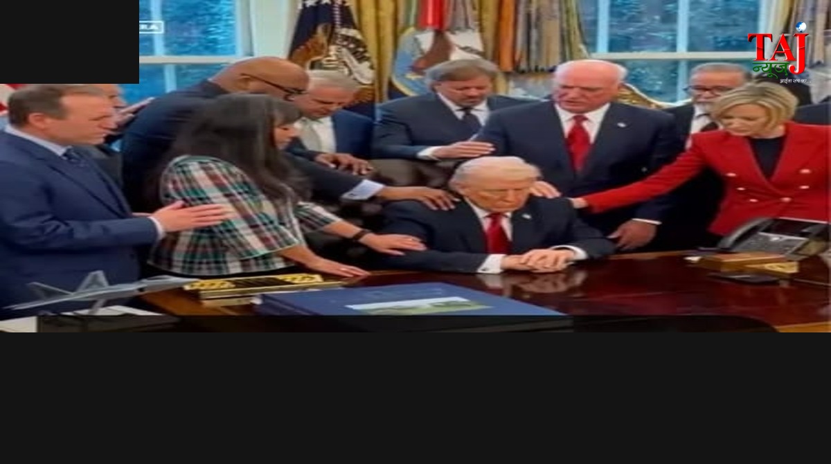 Badal Saroj article analyzing US President Donald Trump using religion to justify the brutal war in the Middle East