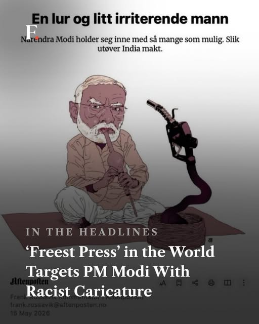 Controversial cartoon of Prime Minister Narendra Modi published in Norwegian newspaper Aftenposten causing global outrage