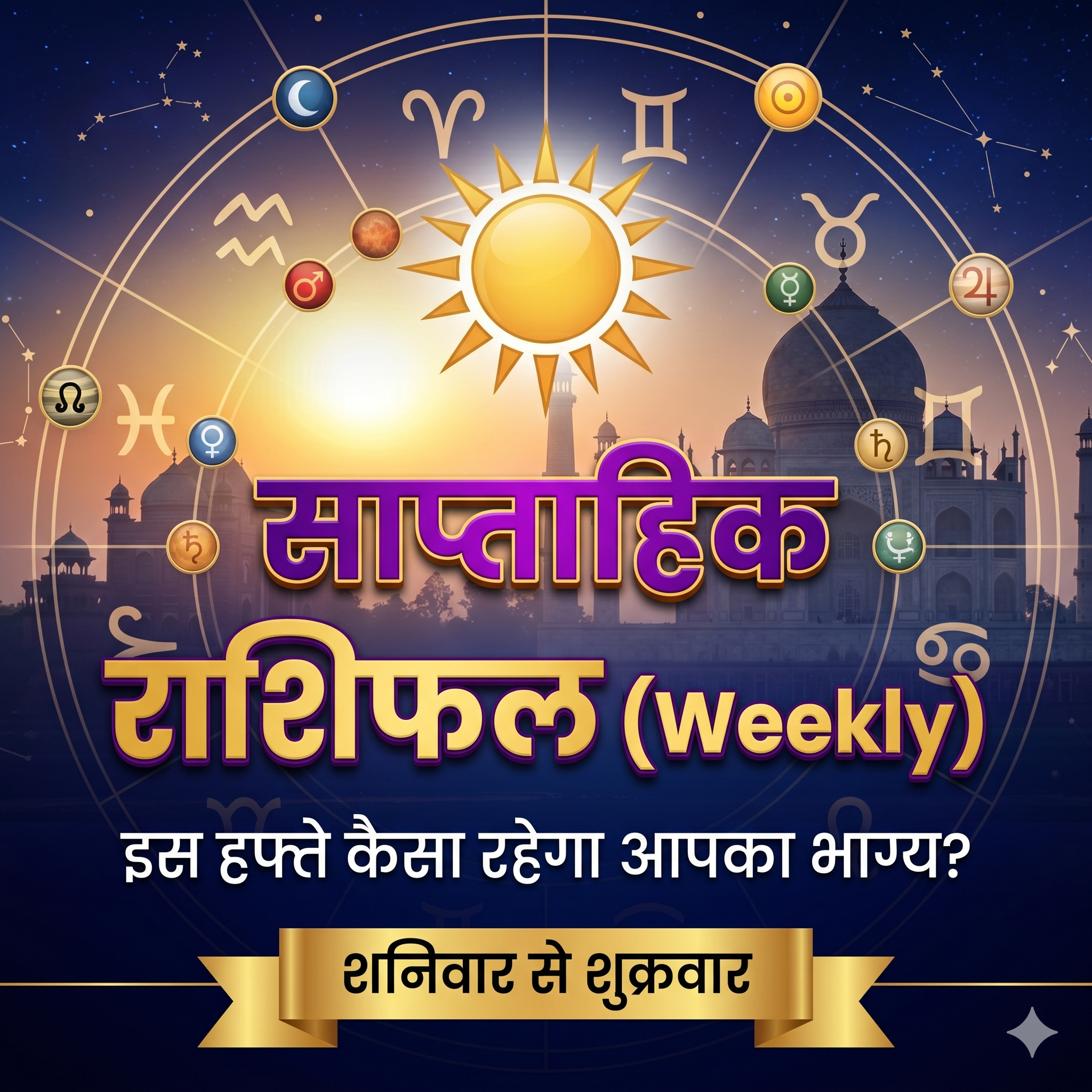 साप्ताहिक राशिफल ताज न्यूज़