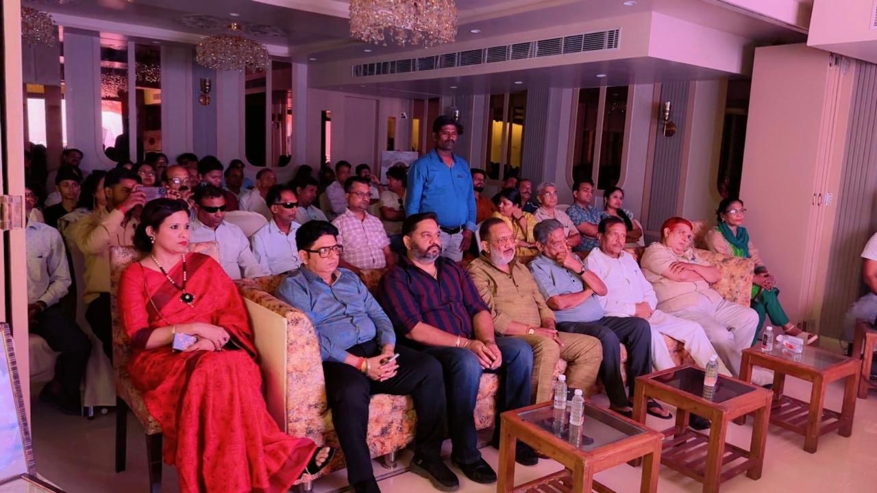 Director Suraj Tiwari addressing the media and audience
