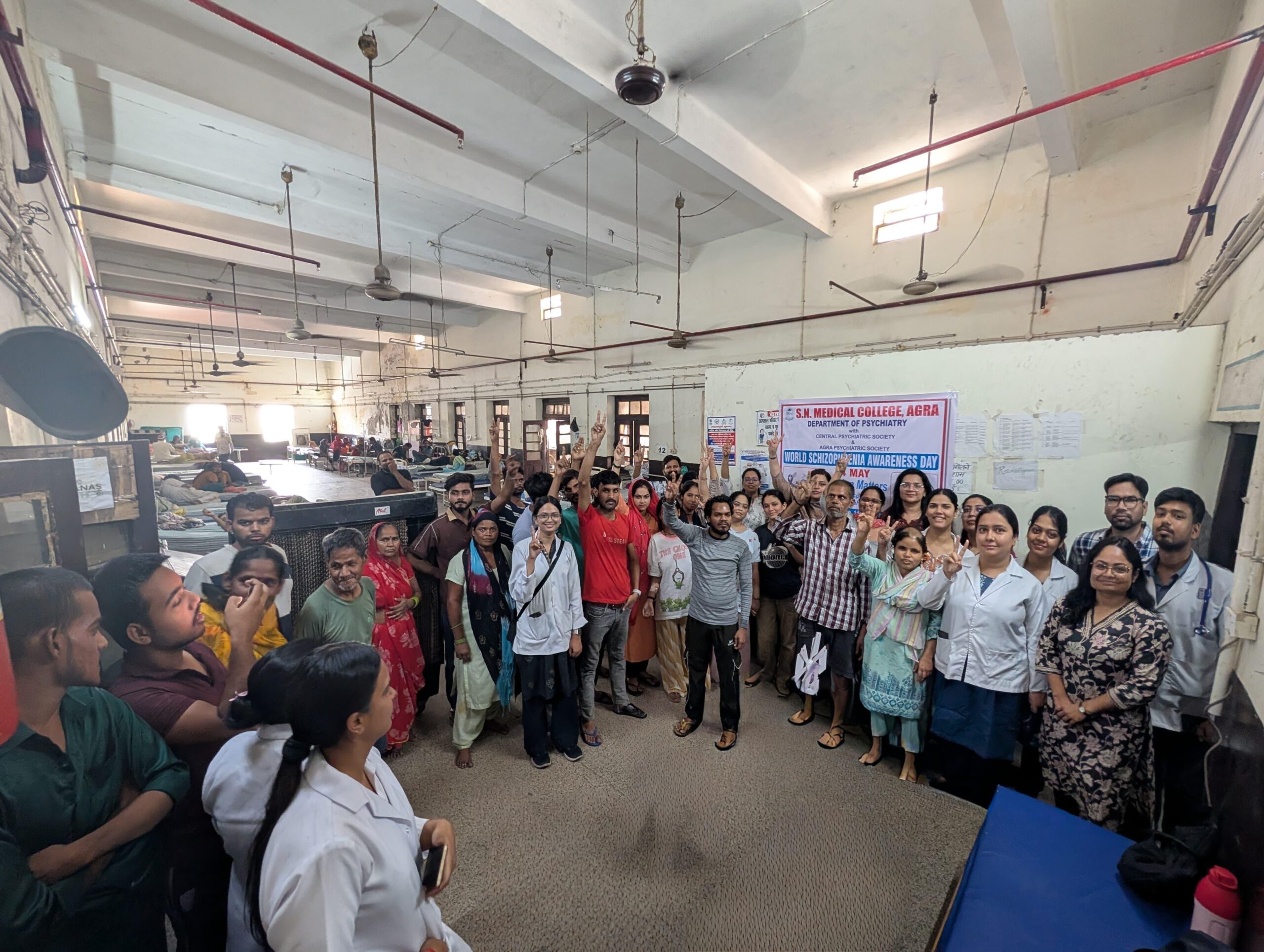 Psychiatry Department Faculty and Staff at Schizophrenia Awareness Program SNMC Agra