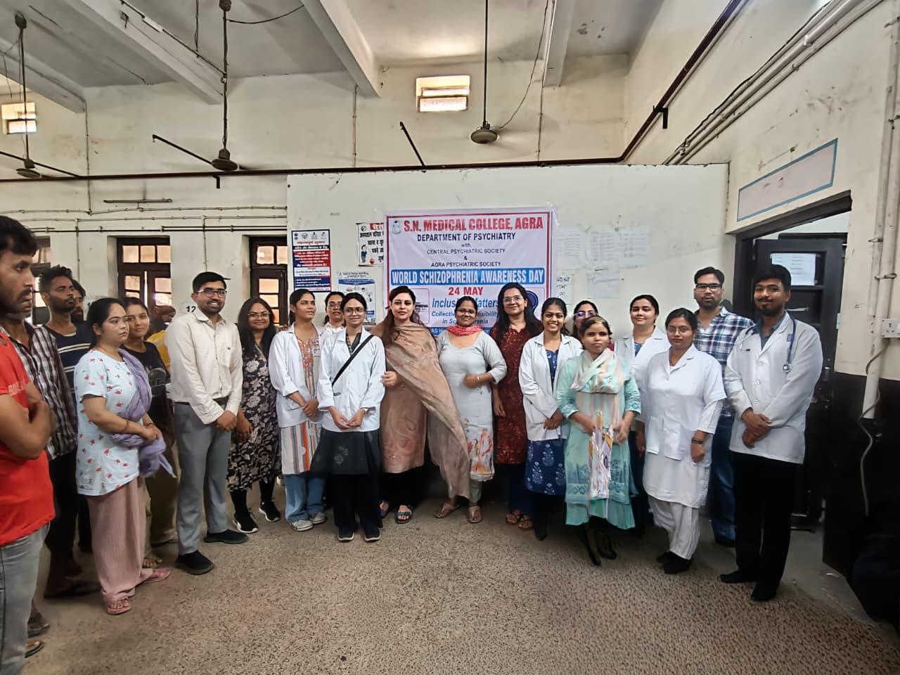 OPD Patients and Attendants Attending Mental Health Awareness Session Agra