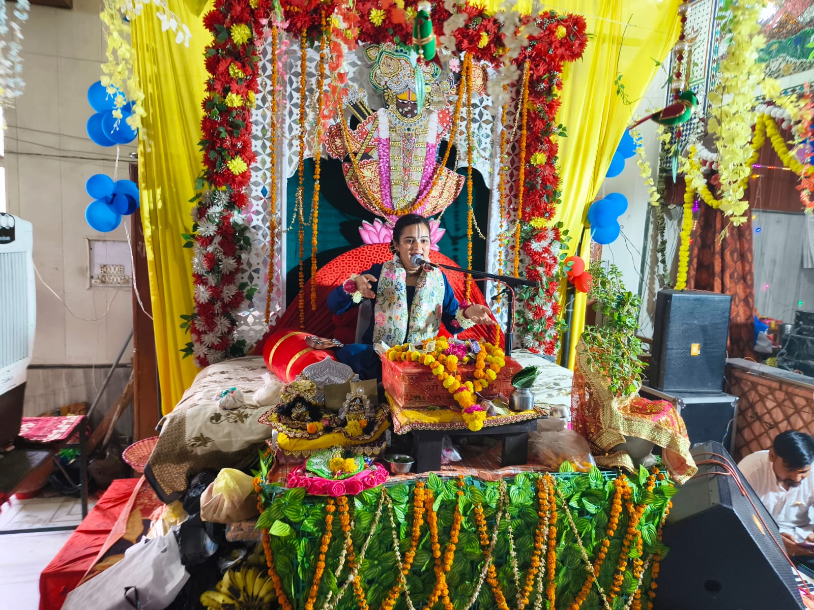 Braj Gopi Mahila Mandal Devotees Celebrating Krishna Bhajan Festival In Agra