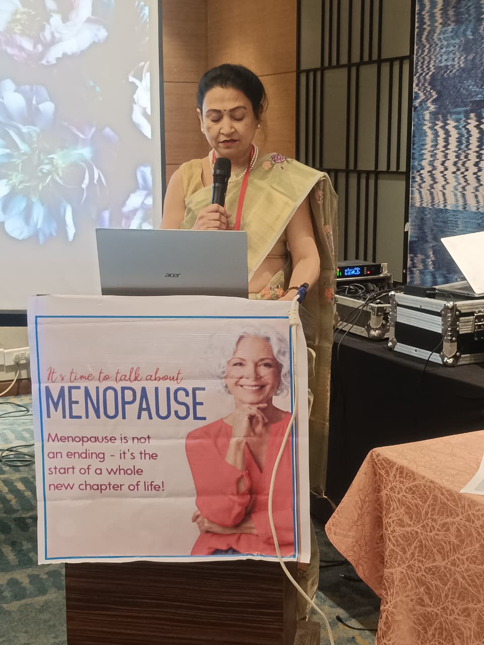 Dr Jaideep Malhotra and Dr Seema Singh addressing Work Life Balance Workshop Agra Setup