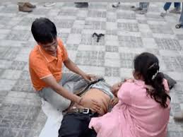 Aggrieved family members and relatives gathered at Agra Chaupati zip line accident spot