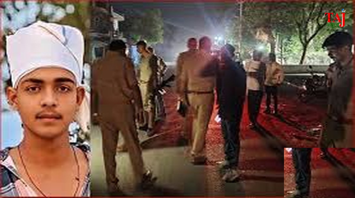 जौनपुर में दूल्हे आजाद बिंद की हत्या के बाद पुलिस बल की तैनाती और घटनास्थल का दृश्य।