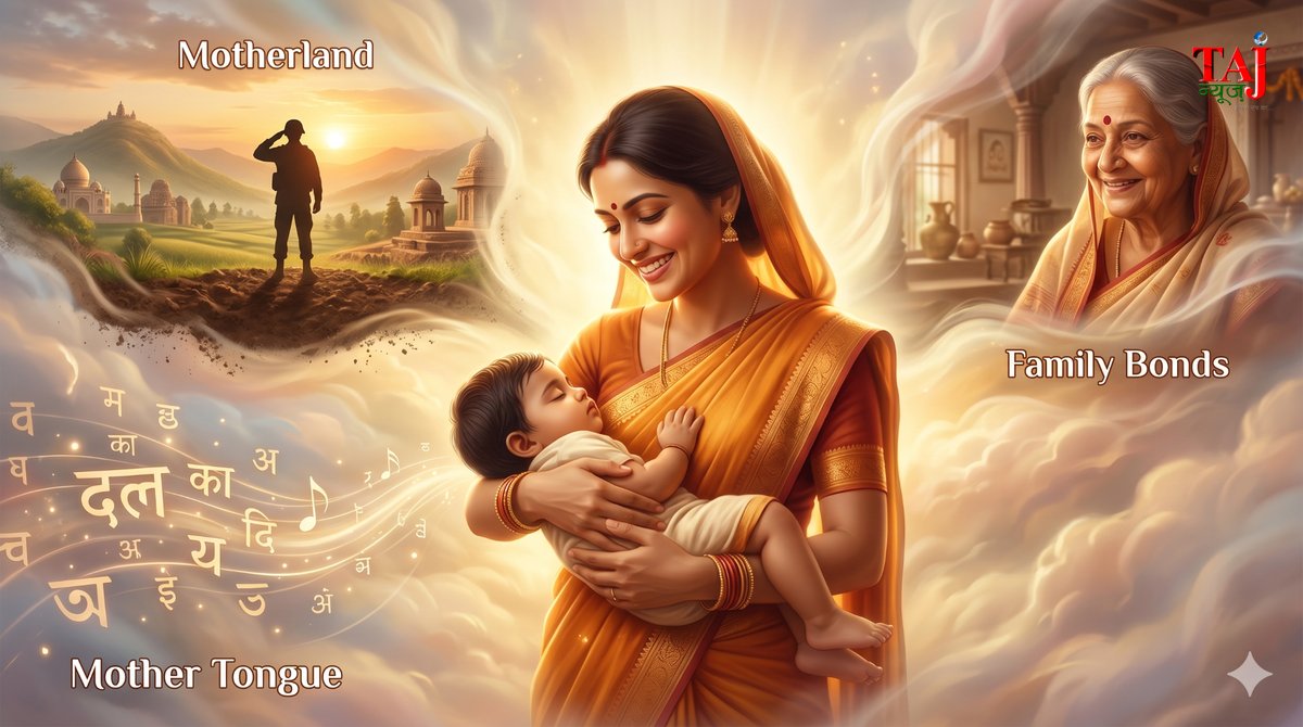 Dr Pramod Kumar poem Maa ki Virasat biological mother motherland mother tongue Indian philosophy and culture Taj News