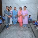 Man ki Udaan Foundation members celebrating Mother's Day with elderly mothers at Apna Ghar in Agra.