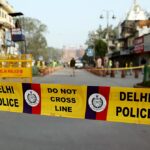 Delhi police forensics investigation bay inside a barricaded residential room layout