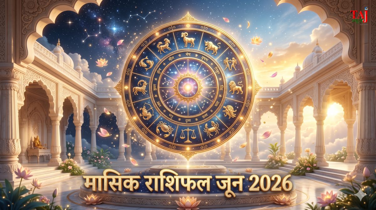 जून का मासिक राशिफल 2026 स्टाइल ताज न्यूज़