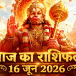 आज का राशिफल 16 जून 2026 भगवान हनुमान की कृपा ताज न्यूज़ आगरा