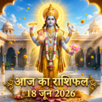 आज का राशिफल 18 जून 2026: गुरुवार को देवगुरु बृहस्पति की कृपा से इन 5 राशियों का होगा महा-भाग्योदय, पढ़ें सबसे विस्तृत भविष्यफल आज का राशिफल 18 जून 2026 भगवान विष्णु की कृपा ताज न्यूज़ आगरा