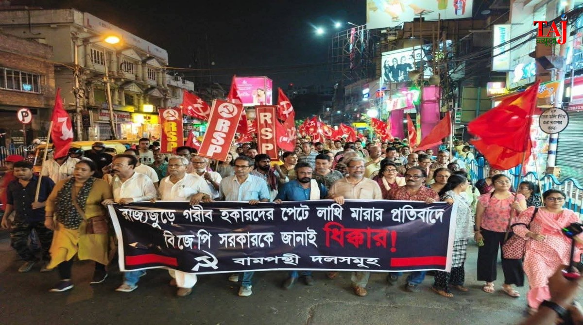 Samprikta Bose article on Jadavpur railway station eviction bulldozer raj resistance left front protests bengal