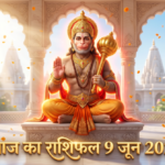 आज का राशिफल 9 जून 2026: मंगलवार को मंगल गोचर और बजरंगबली की असीम कृपा से इन 5 राशियों का होगा महा-भाग्योदय, पढ़ें सबसे विस्तृत भविष्यफल आज का राशिफल 9 जून 2026 हनुमान जी की कृपा ताज न्यूज़ आगरा