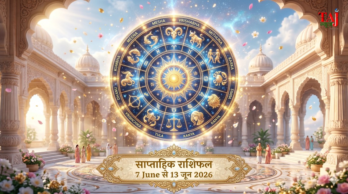 साप्ताहिक राशिफल 31 मई से 6 जून 2026 नवग्रह गोचर ताज न्यूज़ आगरा