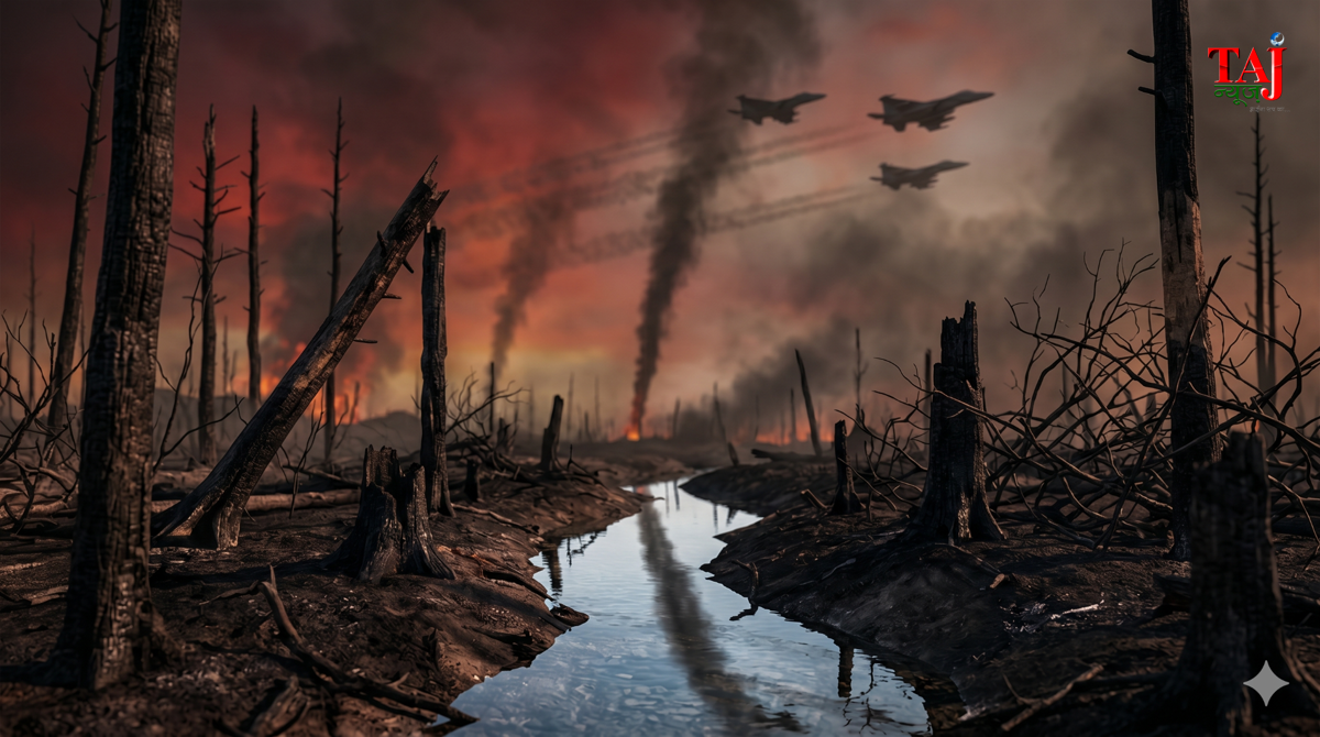 Dr Pramod Kumar article on environmental impact of wars global military carbon emission climate change and resource geopolitics