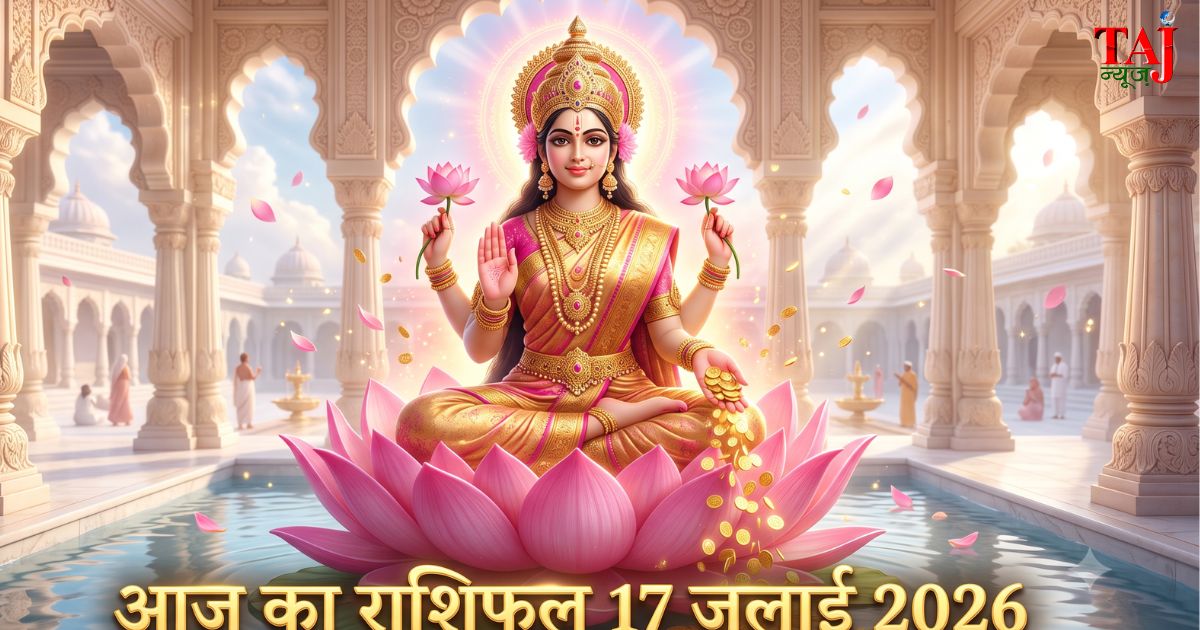 आज का राशिफल 17 जुलाई 2026 माता लक्ष्मी की कृपा पंचांग ताज न्यूज़ आगरा