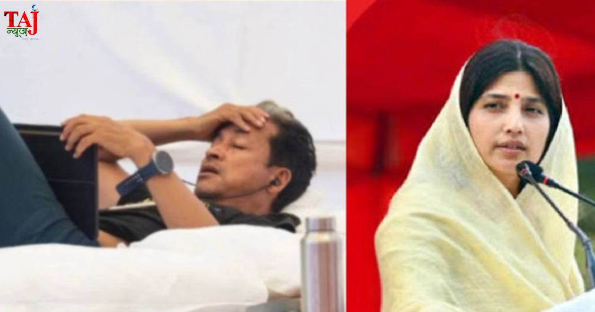 नई दिल्ली के जंतर-मंतर पर सामाजिक कार्यकर्ता सोनम वांगचुक के अनशन स्थल पर पुलिसिया कार्रवाई का विजुअल दृश्य