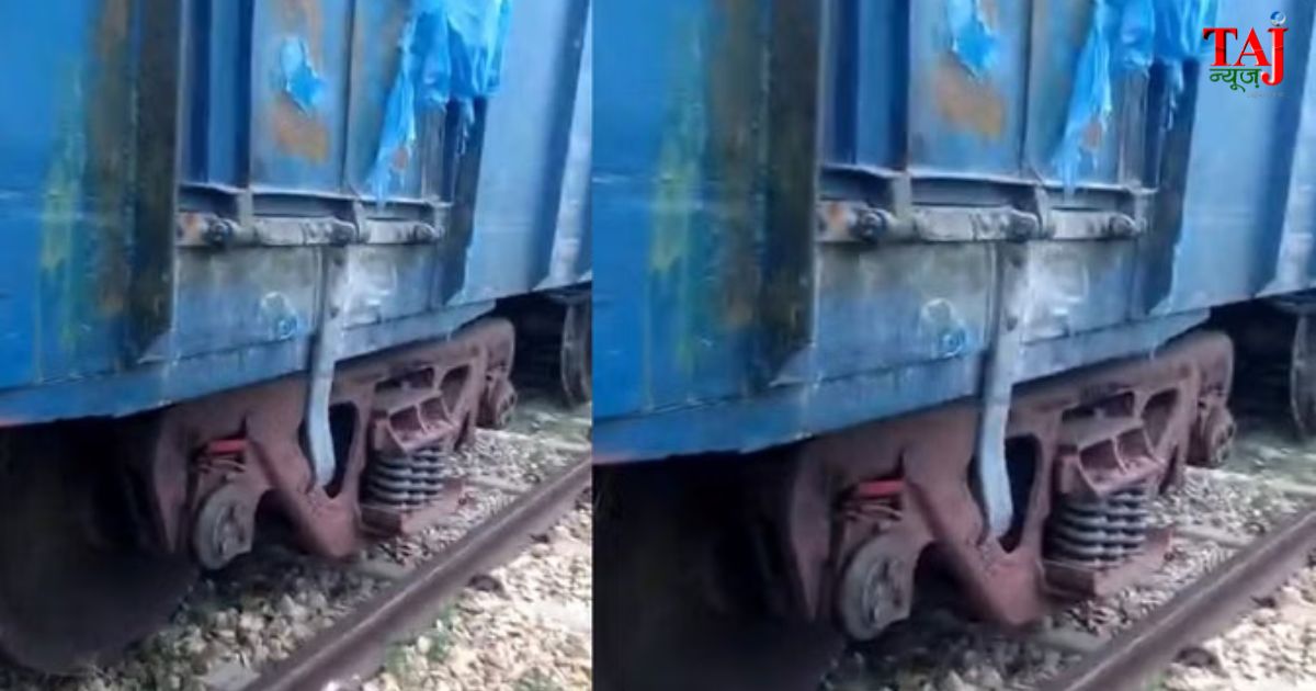 अमेठी के सिंदुरवा स्टेशन के पास साइडिंग ट्रैक पर डिरेल हुए मालगाड़ी के वैगन और रेलवे जांच टीम