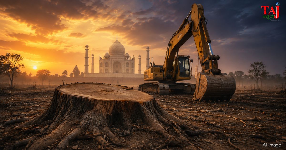 Brij Khandelwal article on TTZ tree cutting Supreme Court permission Agra forest depletion 2026