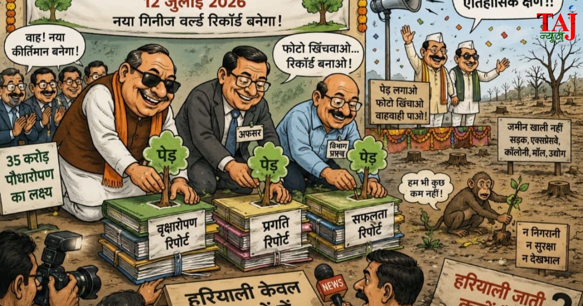 Brij Khandelwal article on Agra mega plantation drive auditing environmental compliance 2026