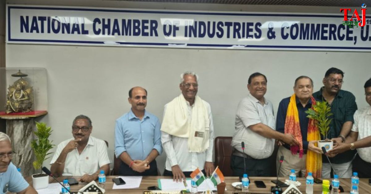 National Chamber of Industries and Commerce Agra executive members gathered for the annual core committee transition meeting