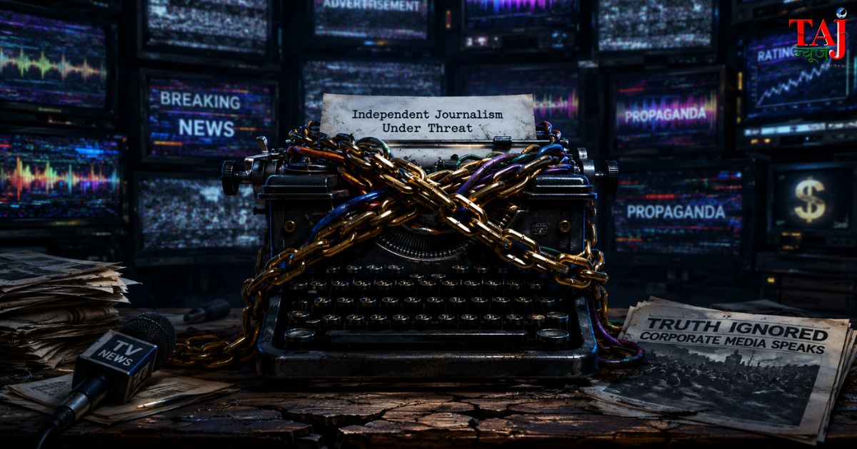 Senior Journalist Brij Khandelwal special editorial on Indian media ownership concentration and press freedom decline 2026