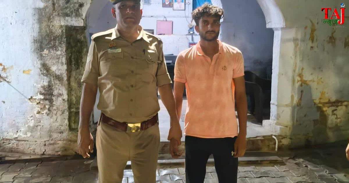 आगरा पुलिस द्वारा पिनाहट कस्बे से बरामद किए गए किशोर