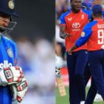 शर्मनाक! रनों के लिहाज से T20 इतिहास में भारत की सबसे बड़ी हार; इंग्लैंड के गेंदबाजों ने 76 रन पर समेटी टीम इंडिया इंग्लैंड के खिलाफ तीसरे टी20 मुकाबले में भारतीय क्रिकेट टीम के निराश खिलाड़ियों की फाइल फोटो