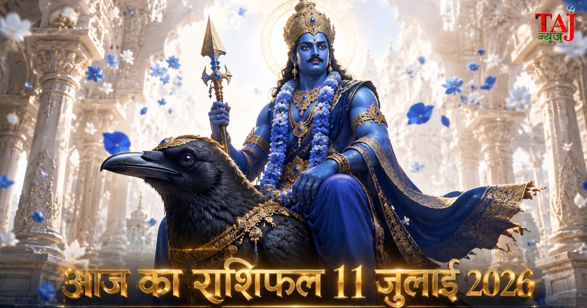 आज का राशिफल 11 जुलाई 2026 शनि देव की कृपा पंचांग ताज न्यूज़ आगरा