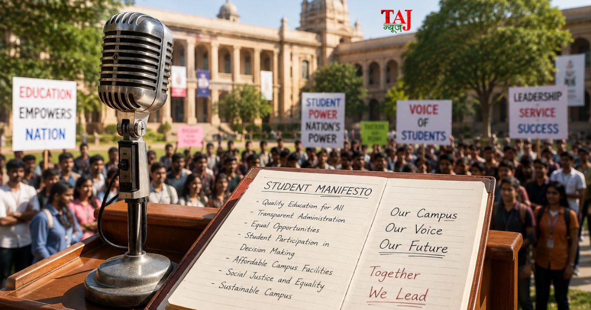 Brij Khandelwal opinion article on students union restoration youth leadership campus democracy India 2026