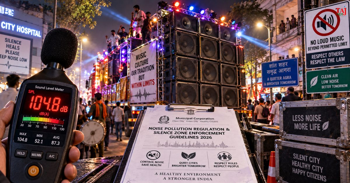 Brij Khandelwal analytical article on festival noise pollution DJ sound systems night volume violations and environmental rules 2026