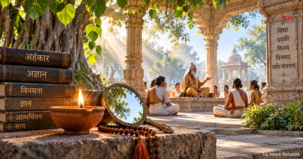 Dr Pramod Kumar philosophical analytical article on Vidwan vs Vidyawan intellectual ego humility character and moral conduct 2026