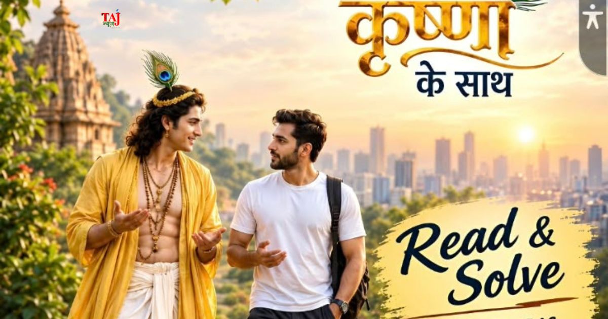 Tarun Garg book Kuch Kadam Krishna Ke Saath book review by Brij Khandelwal on Bhagavad Gita teachings for modern stress and youth 2026