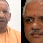 लखनऊ में 2027 चुनाव की तैयारियों को लेकर आयोजित आरएसएस और भाजपा समन्वय बैठक में शामिल बीएल संतोष और विनोद तावड़े।