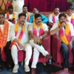 आगरा के शास्त्रीपुरम स्थित दिव्या रिसोर्ट में आगामी जनकपुरी महोत्सव की तैयारियों को लेकर आयोजित बैठक में उपस्थित पदाधिकारी।