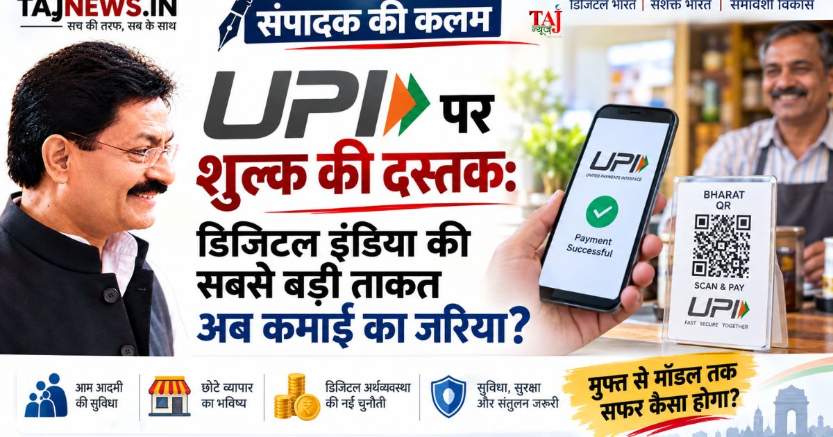 Editorial analysis on UPI merchant discount rate MDR charges small business impact digital economy sustainability and digital sovereignty by Chief Editor Pawan Singh
