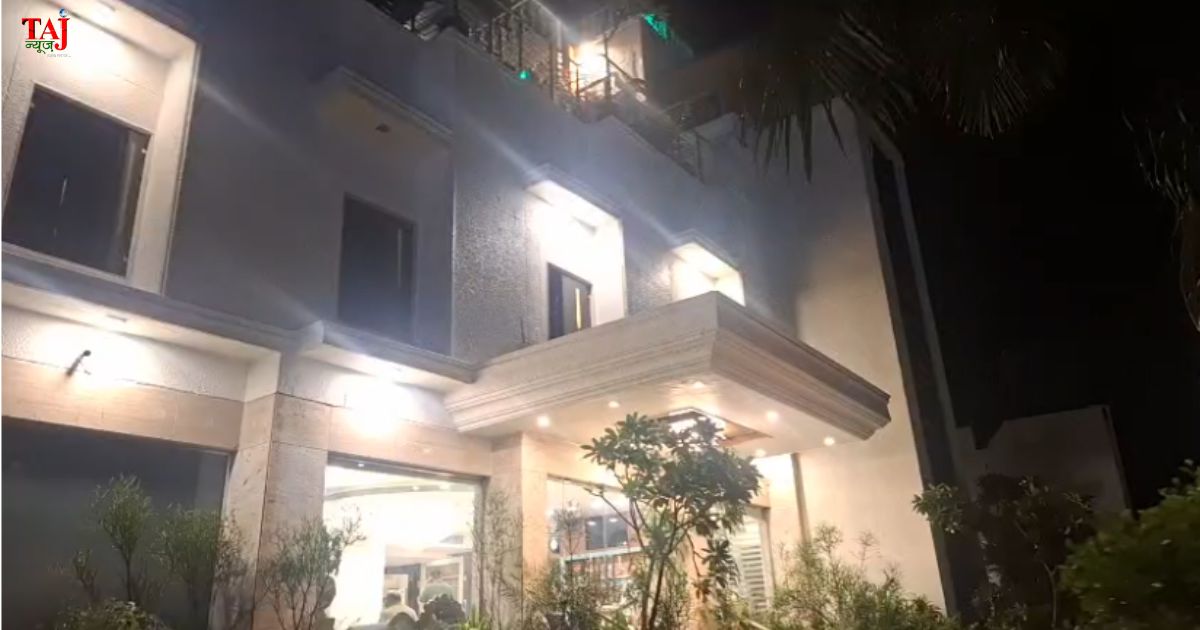 आगरा के ताजगंज में जालमा के पास स्थित रिजॉर्ट को बम से उड़ाने की धमकी मिलने के बाद परिसर की सघन जांच में जुटी बीडीएस और पुलिस टीम।