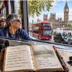 Brij Khandelwal London travelogue with Global Family diaspora tour Lords cricket ground Ganguly balcony vegetarian food and urban life reflections 2026
