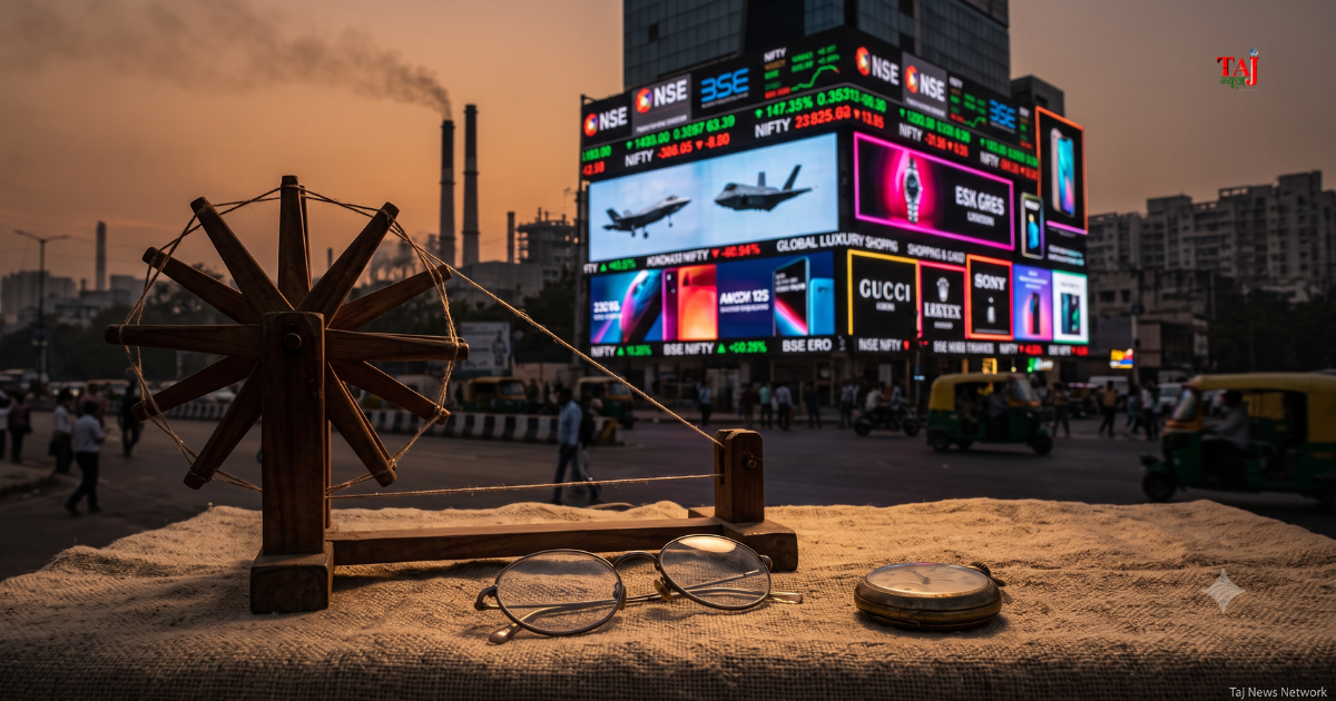 Editorial analysis on relevance of Mahatma Gandhi ideals non violence climate crisis and consumerism by Brij Khandelwal 2026