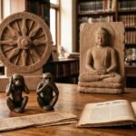 गांधी जी का त्रिसूत्र और बौद्ध अष्टांगिक मार्ग: दृष्टि, श्रवण एवं वाणी के नैतिक अनुशासन का तार्किक विश्लेषण Philosophical analysis comparing Mahatma Gandhi three monkeys principles with Buddhist noble eightfold path by Dr Pramod Kumar Agra University 2026