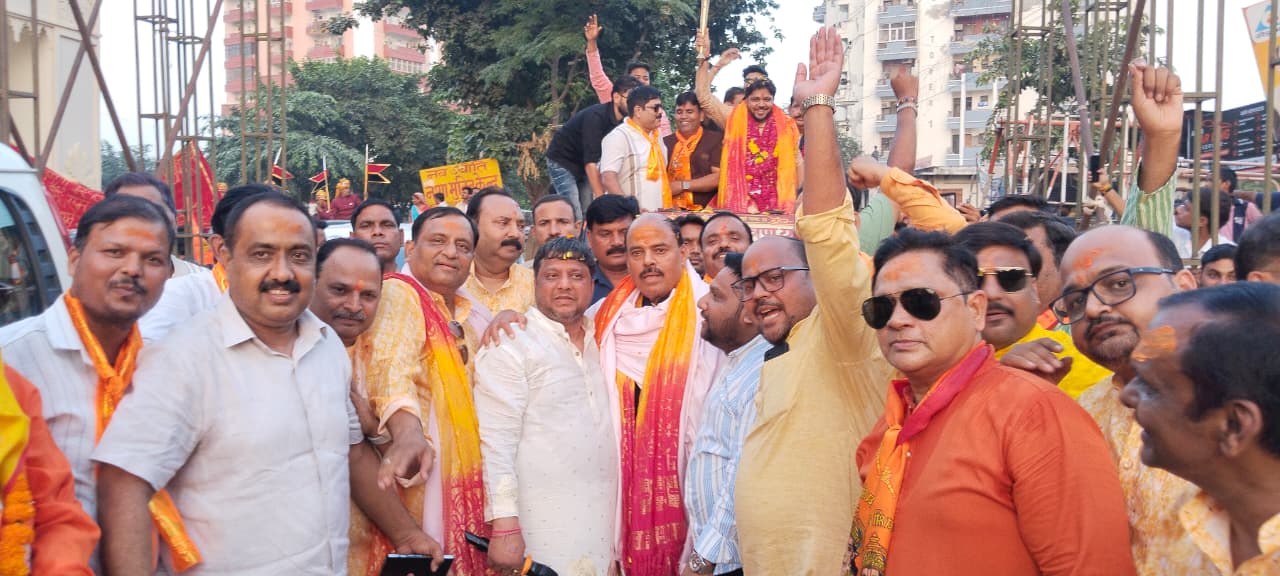 गणपति किंग्स काउंटी पर जनकपुरी महोत्सव आमंत्रण यात्रा का स्वागत